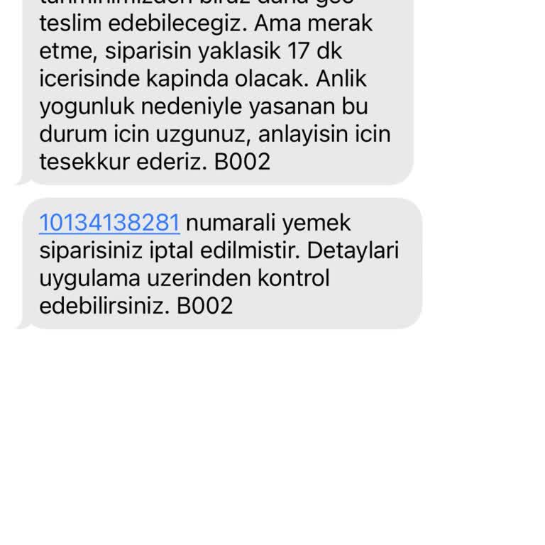 Trendyol Yemek Siparişinde Gecikme Ve İletişim Sorunu