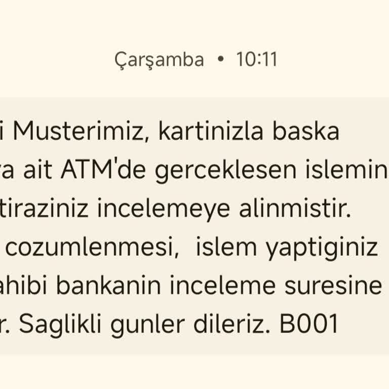 ATM'de Yutulan Para Ve Çözüm Bekleyen Mağduriyet