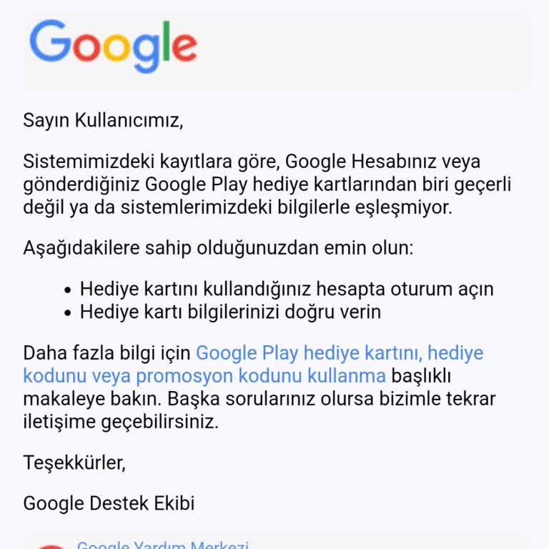 BİM'den Alınan Play Store Kodları Sorunu