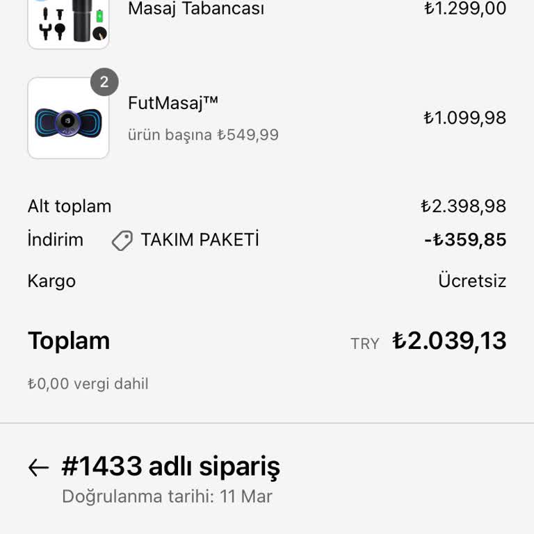 Siparişlerim Eksik Ve Destek Alınamıyor