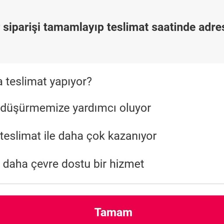 Yavaş Teslimat Ve Yetersiz Kurye Hizmeti
