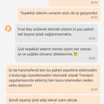 Trendyol Pass Paketi İptal Edilemiyor
