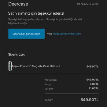 Deercase İphone 15 Kılıfının Kalitesizliği Ve İade Talebi
