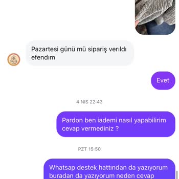 İletişimsizlik Ve İade Sorunu Yaşadım