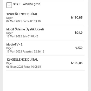 Vodafone Hattımda İznim Dışında Yapılan Ücretlendirmeler