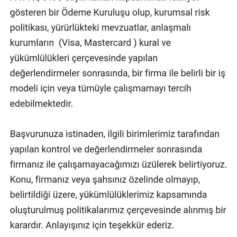 Paytr Sanal Pos Başvurularındaki Belirsizlik