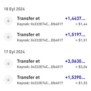NKolay Uygulamasından transferini Yaptığım Trustwallet'da Kaybolan Param İçin Aktifbank Destek Vermedi