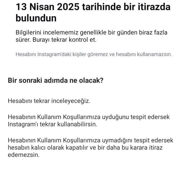 Instagram Hesabımda Beklenmedik Sorun