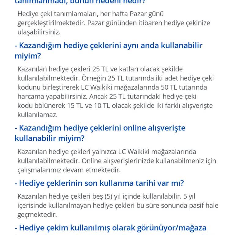 LCW Anket Uygulamasında Kupon Süresi Sorunu Ve Uygulama Hatası