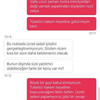 Yemeksepeti'nde Zamanında Teslimat Ve İade Sorunu: Müşteri Hizmetleri Hayal Kırıklığı