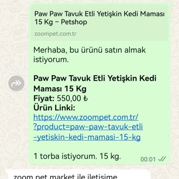 Zoompet'ten Sipariş Verdim, Ne Mama Geldi Ne Para İadesi!