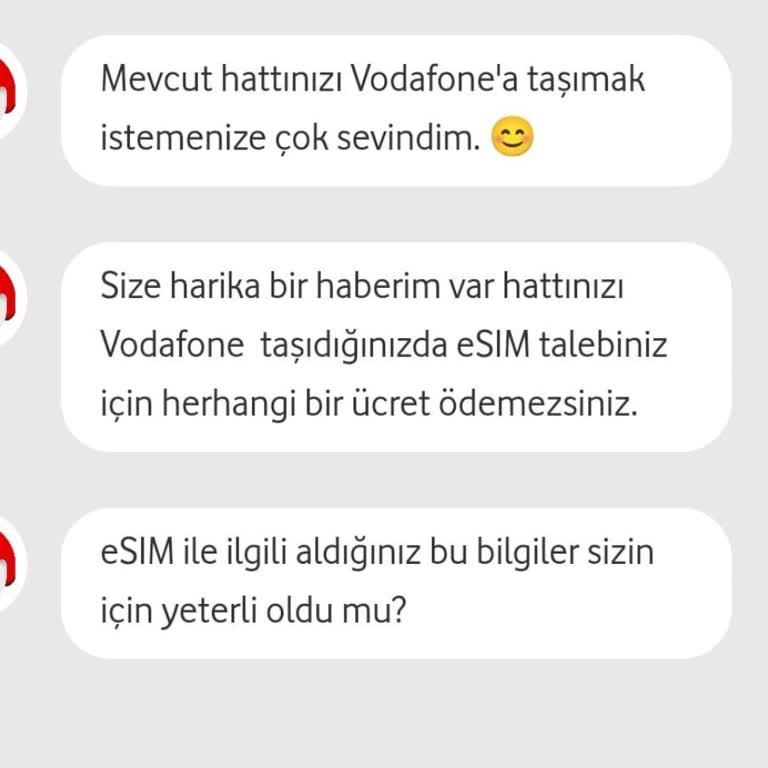 Vodafone Bayisinde E-Sim Ücreti Mağduriyeti