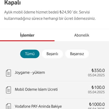 Vodafone Faturama İzinsiz Yükleme Şoku