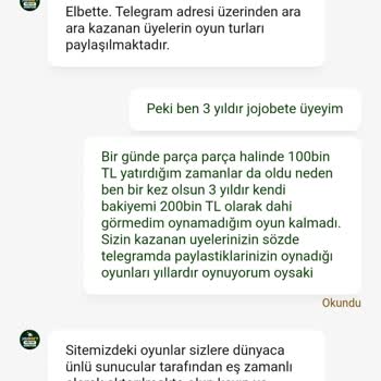 Jojobet'te Hile Ve Manipülasyon İddiaları