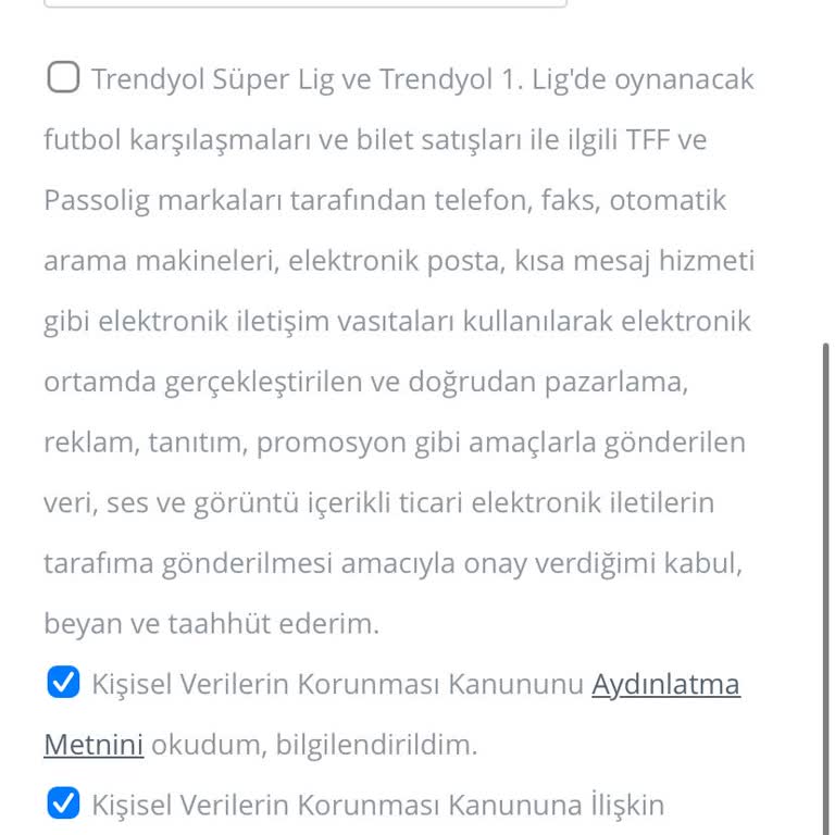 Passolig Kart Başvurusunda Telefon Numarası Hatası