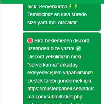 Canlı Destek Cevap Vermiyor