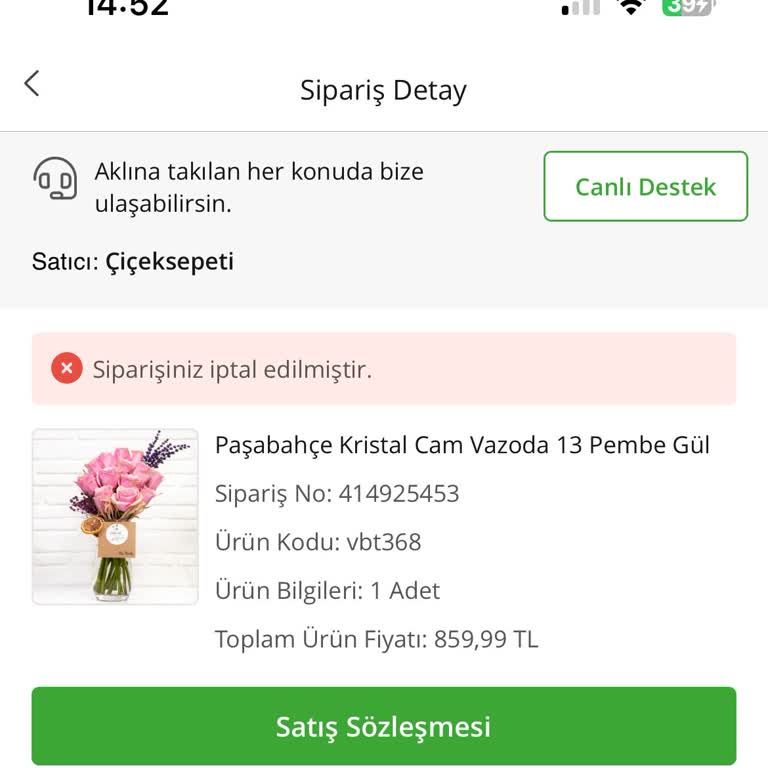 Yanlış Adres Güncellemesiyle Hayal Kırıklığına Uğratan Çiçek Teslimatı