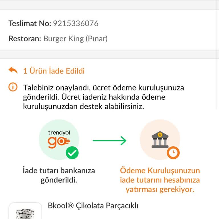 Boş Gelen Sipariş Ve Reddedilen Ücret İadesi