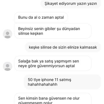 Satıcıdan Gelen Küfürler Ve Güven Sorunu
