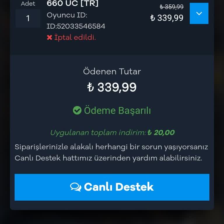 Midasbuy'da UC Yükleme Sorunu Ve Para İadesi Beklentisi
