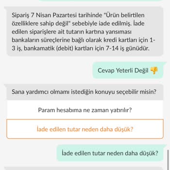 Yanlış Renk Çanta Ve İade Sorunu