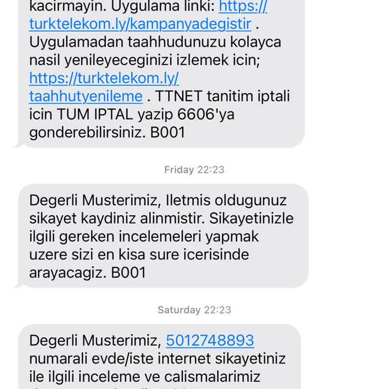 Yanıltıcı Taahhüt Süresi Bilgilendirmesi