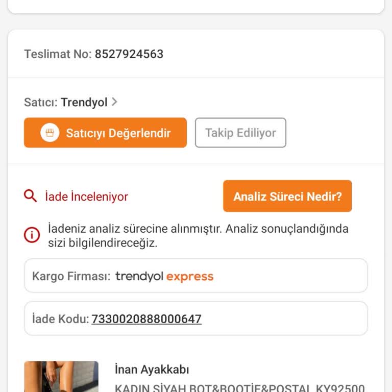 Trendyol'da Uzayan İade Süreci: Çözüm Bekliyorum