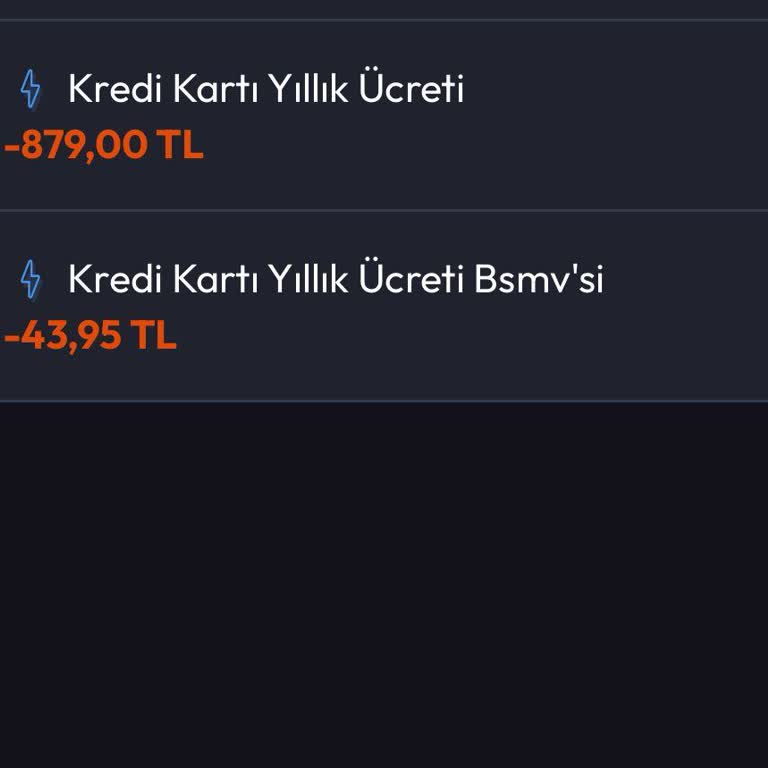 Yıllık Kart Ücretinin İadesini İstiyorum