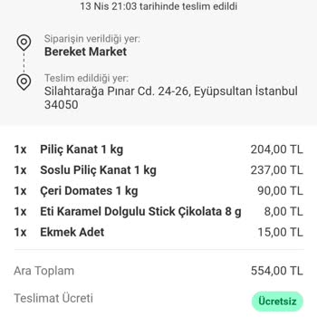 Yemeksepeti'nde Sipariş Teslim Edilmedi, İletişim Ve Çözüm Süreci Hayal Kırıklığı Yarattı