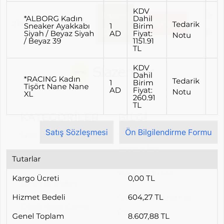 Slazenger İade Sürecinde Hizmet Bedeli Şoku