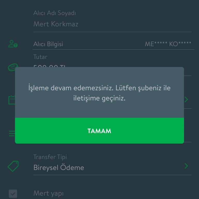 Para Transferi Sorunu Ve Yetersiz Müşteri Hizmeti