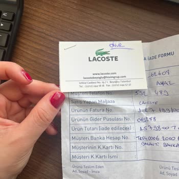 Lacoste Beyoğlu'nda İade Kabusu: Müşteri Hizmetleri Sınıfta Kaldı