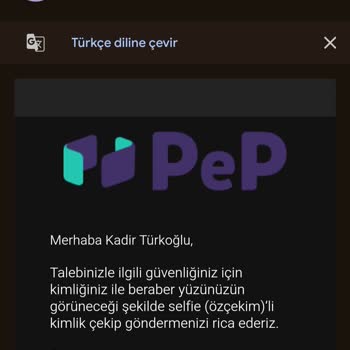 Pep Kart Hesabında Bloke Sorunu Ve Güvenlik Endişesi