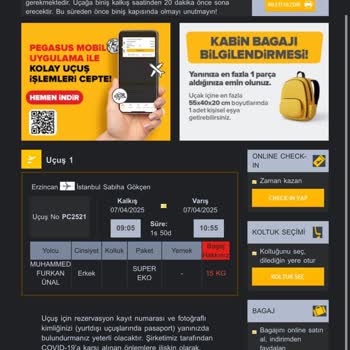 Pegasus Mağduriyeti Uçuş İptali Ve Tazminat Talebi