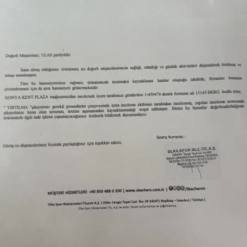 Skechers Ayakkabı Yırtılması Ve Yanlış Bilgilendirme