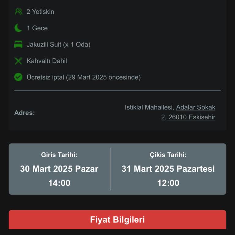İptal Garantili Rezervasyonun Geri Ödemesi Yapılmadı