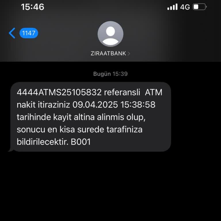 ATM'de Alıkonulan Para Ve İade Sorunu