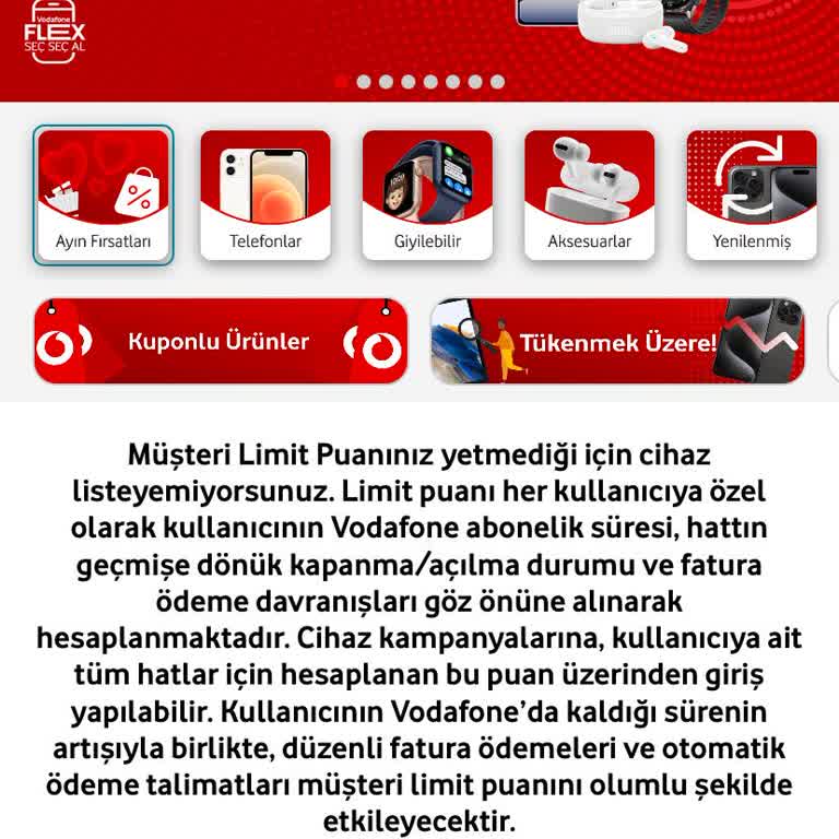 Vodafone Limit Puanı Gizemi Ve Müşteri Hizmetleri Sorunu