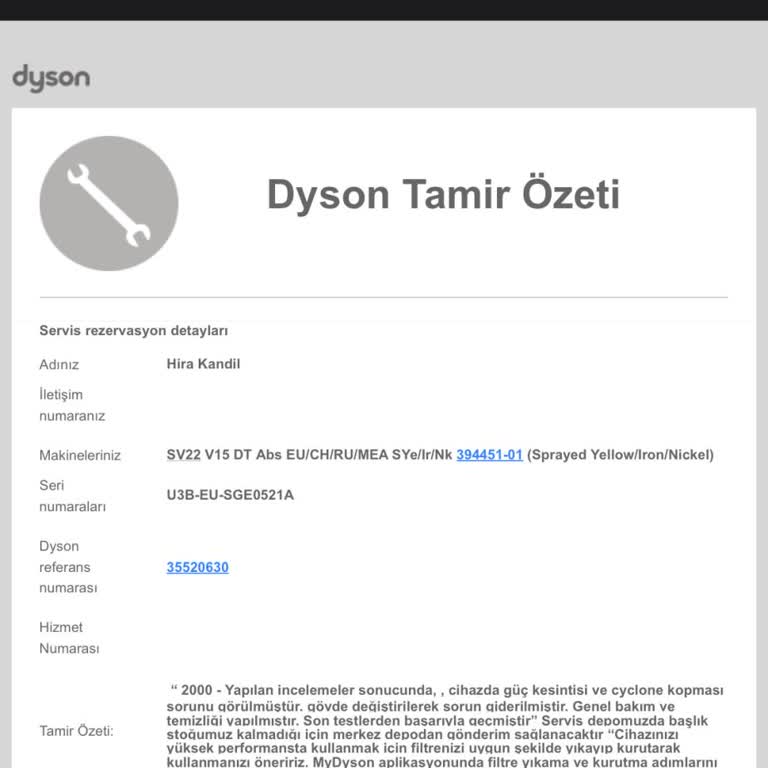 Dyson Süpürge Aparatı: 1 Aydır Beklenen Çözüm