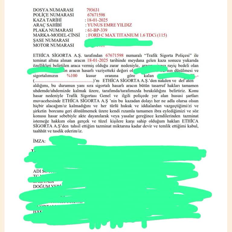 Ethica Sigorta'nın Ödeme Gecikmesi Ve Eksper Sorunu