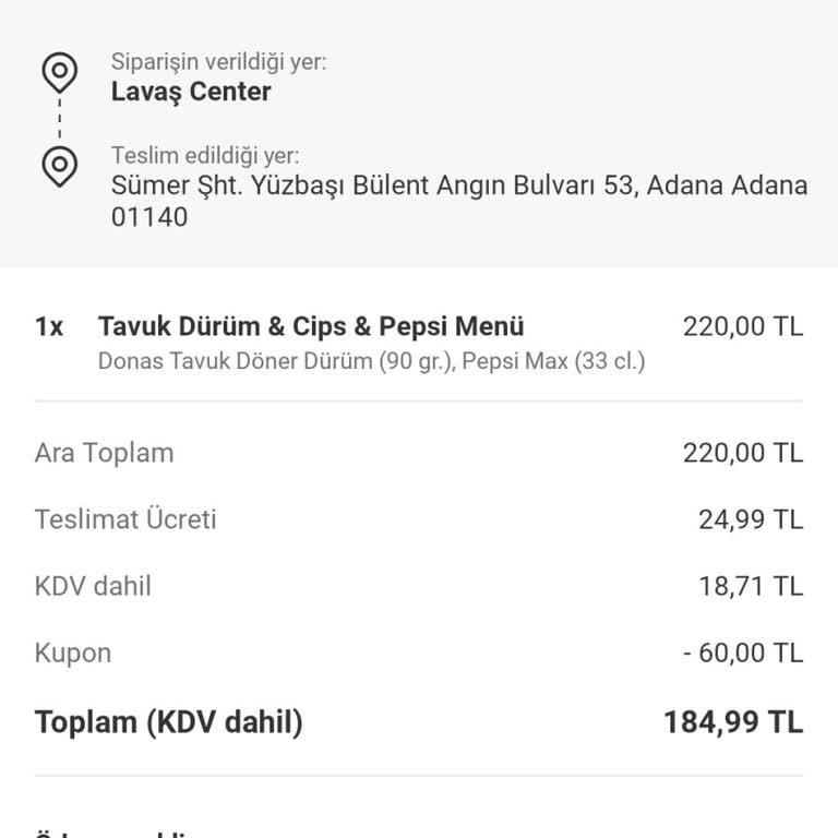 Teslim Edilmeyen Sipariş Ve Cevapsız Kalan Talepler