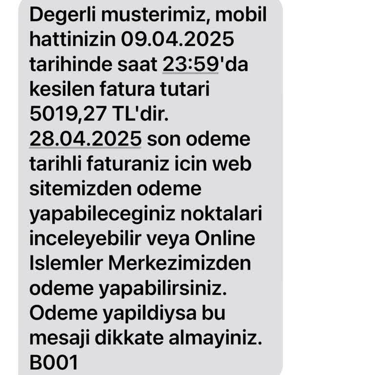Taahhüt Sonrası Beklenmedik Fatura Ve İletişim Sorunu