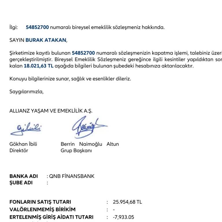 Allianz BES'te Beklenmedik Kesintilerle Karşılaştım