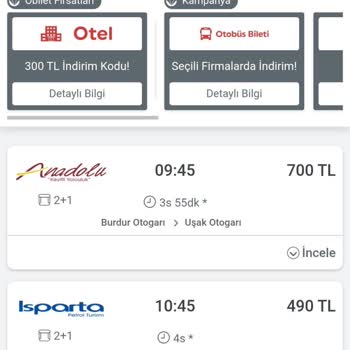 Otobüs Bileti Fiyatlarındaki Sürekli Artış Ve Düşüşler