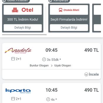 Otobüs Bileti Fiyatlarındaki Sürekli Artış Ve Düşüşler