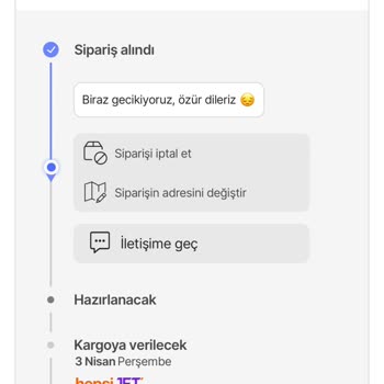 Siparişlerim Kargoya Verilmiyor Ve İletişim Kurulamıyor