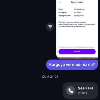Kargoya Verilmeyen Ürün Ve İade Sorunu