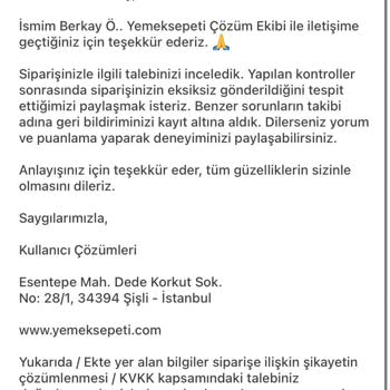 Eksik Ürünler Ve İade Sorunu