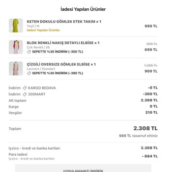İade Ücretleri Halen Yatmadı Ve Eksik İade Yapıldı