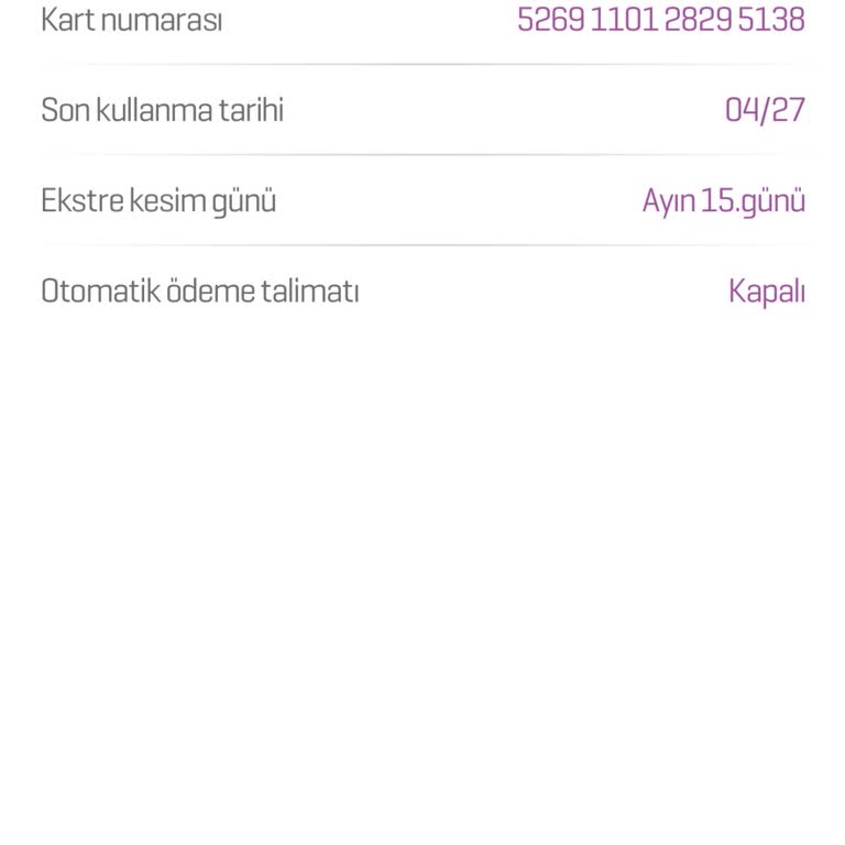 Kredi Kartı Kısıtlamasının Kaldırılmaması